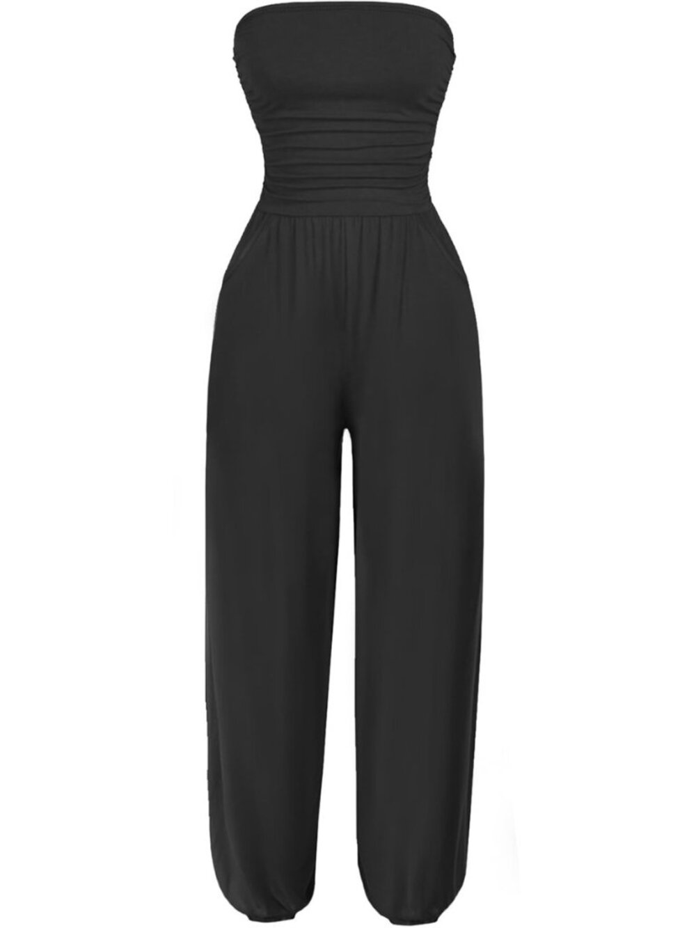 Women's Casual Summer Strapless Jumpsuits Off Shoulder Sleeveless Backless 2026